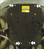 Защита двигателя и КПП Мотодор 00118 для Audi A6 04-13