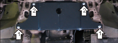 Защита двигателя Мотодор 00210 для BMW 1 (E81. E87) 04-12 / 3 (E90) 05-11