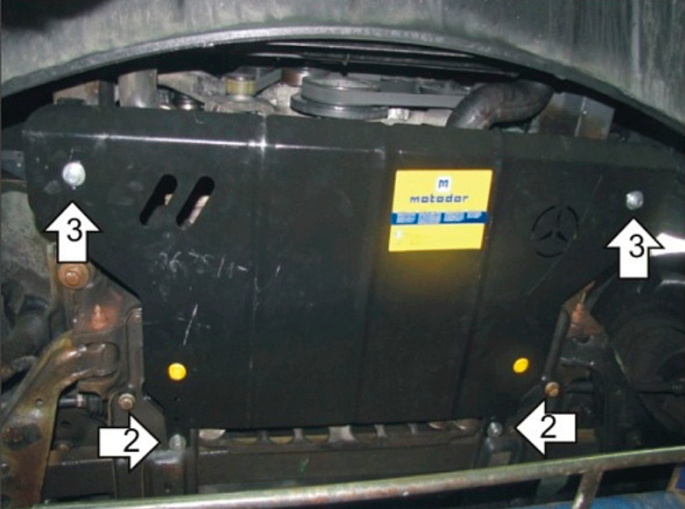 Защита двигателя и КПП Мотодор 01225 для Mercedes Sprinter 06-
