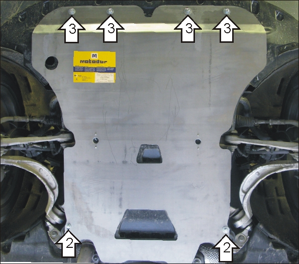 Защита двигателя и КПП Мотодор 30105 для Audi Q5 09-