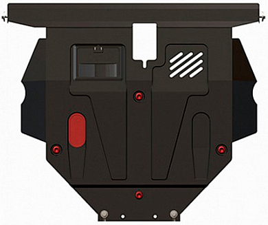 Защита картера двигателя и КПП Шериф 14.1102 для MITSUBISHI Outlander XL