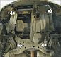 Защита картера двигателя, КПП МОТОДОР 02525 для Toyota Celica 7