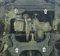 Защита картера двигателя, КПП Мотодор 68101 для Ravon Nexia R3