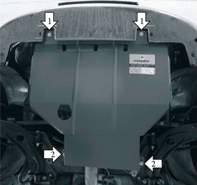 Защита картера двигателя, КПП Мотодор 00611 для FIAT Albea
