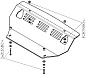 Защита радиатора, интеркулера Мотодор 381302 для Mitsubishi Pajero 4