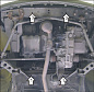 Защита картера двигателя, КПП MOTODOR 01525 для Opel Tigra / Corsa