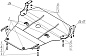 Защита картера двигателя Мотодор 00132 для Audi A8 II