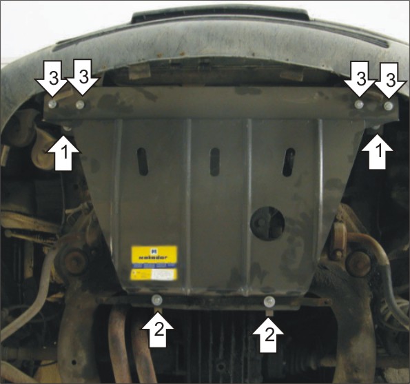 Защита двигателя Мотодор 00110 для Audi 100 90-94