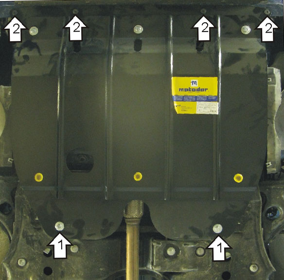 Защита двигателя и КПП Мотодор 00610 для Fiat Grand Punto 05-09