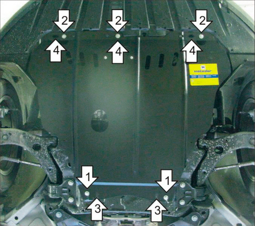 Купить Защиту Двигателя Авенсис 2008