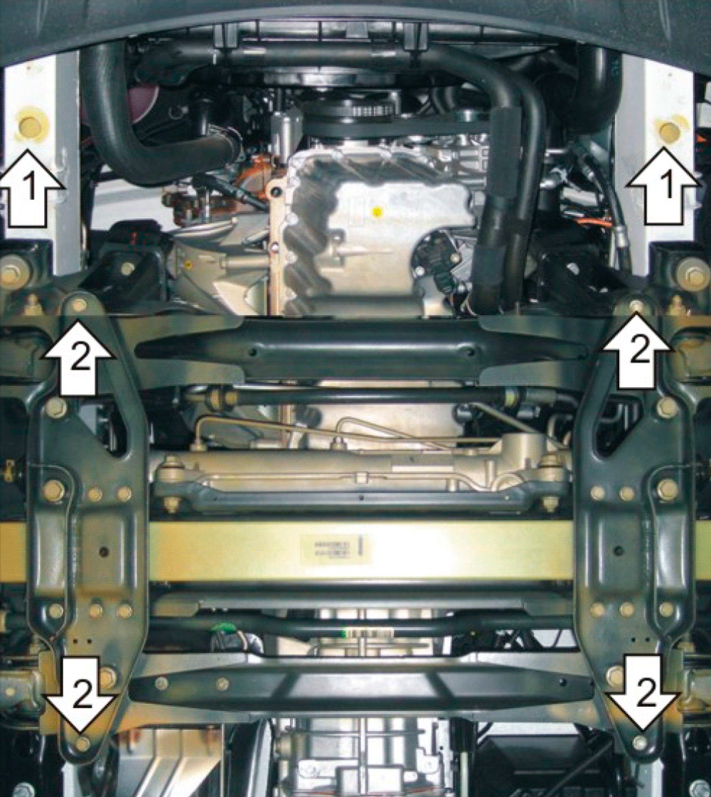 Защита двигателя и КПП Мотодор 12715 для Volkswagen Crafter 11-