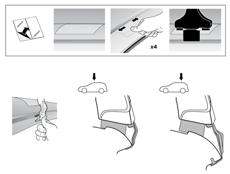 Крепёжный комплект THULE 1618 для VOLKSWAGEN Jetta VI сед 10-