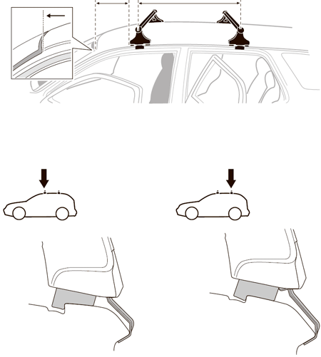 Крепёжный комплект THULE 1744 для NISSAN Almera (N17) сед 12-