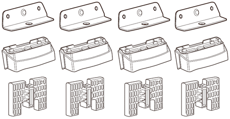 Крепёжный комплект THULE 3117 для MERCEDES A-Class W176 12– / CLA X117 ун 14- / INFINITI Q30 хеч 15-