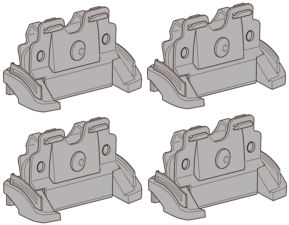 Крепёжный комплект THULE 4033 для VOLVO V40 CC (Cross Country) хеч 13–