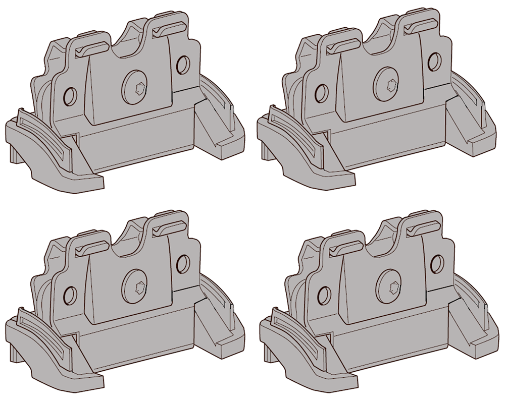 Крепёжный комплект THULE 4034 для JAGUAR XF ун 13–