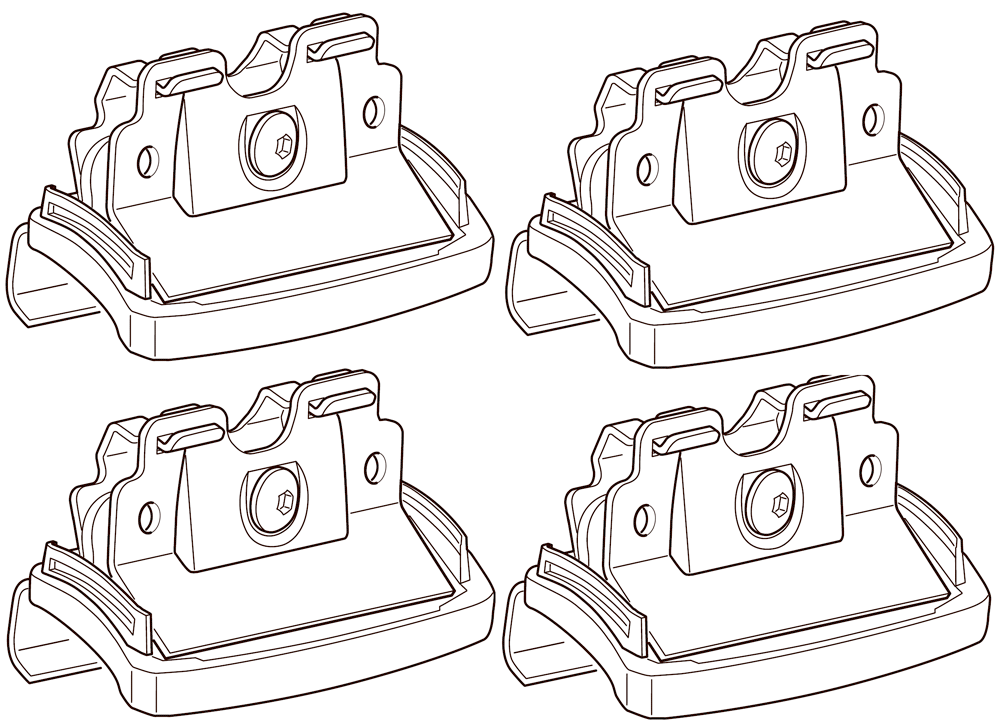 Крепёжный комплект THULE 4052 для SUBARU Outback ун 14-