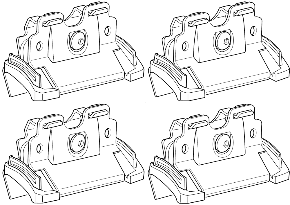 Крепёжный комплект THULE 4060 для LEXUS NX 200/300 15-