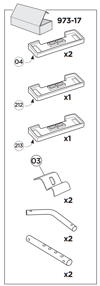 Монтажный комплект THULE BackPac 973-17