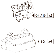 Крепёжный комплект THULE 3148 для OPEL Combo 02-11