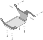 Защита заднего дифференциала МОТОДОР / MOTODOR 32236 для Subaru Forester / Subaru Outback