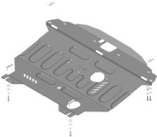Защита картера двигателя, КПП МОТОДОР / MOTODOR 70918 для Hyundai Sonata VI / KIA Optima