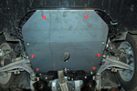 Защита двигателя и КПП Шериф 04.1207 для CADILLAC BLS 06-