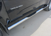 Защита порогов SLITKOFF CHTB12007 для Chevrolet Trailblazer 2