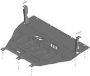 Защита картера двигателя, КПП Мотодор 78504 для BAIC X55