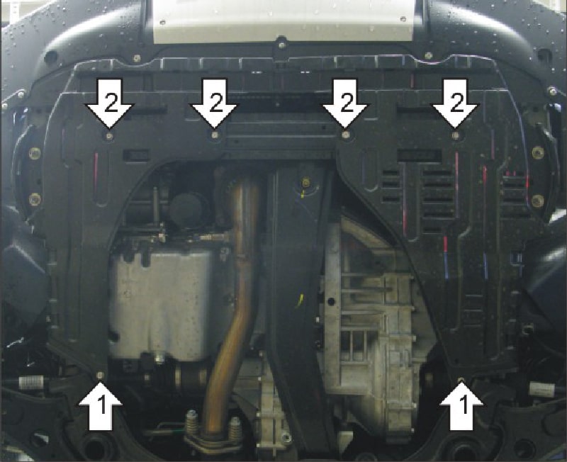 Защита двигателя Suzuki V-Strom 650XT (11-22).