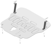 Защита картера двигателя, КПП МОТОДОР / MOTODOR 30904 для Hyundai Palisade