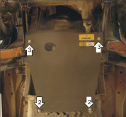 Защита картера двигателя, КПП MOTODOR 15201 для Jeep Wrangler