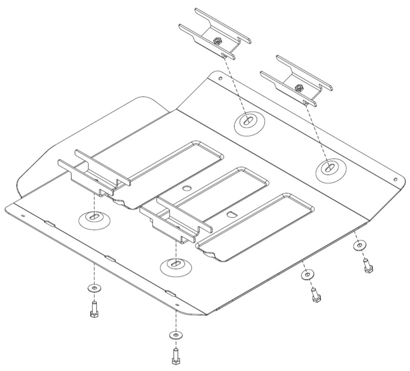 Защита картера двигателя Шериф 26.3495 V1 для VW Amarok