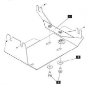 Защита редуктора Шериф 22.1325 для SUBARU Outback 3