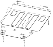 Защита картера двигателя, КПП Шериф 45.6441 для Dongfeng DFSK ix5
