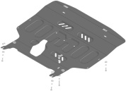 Защита картера двигателя, КПП МОТОДОР / MOTODOR 75101 для SWM G05 Pro / G01 / G01F