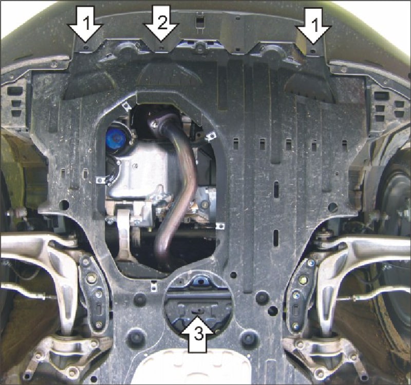 Защита картера Honda Civic X 2015-н.в.