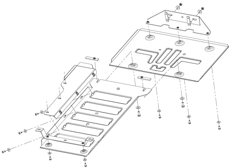 Защита картера двигателя, КПП Шериф 09.4870 для Genesis GV70