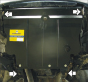 Защита картера двигателя, КПП Мотодор 01412 для Nissan R Nessa