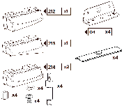 Крепёжный комплект THULE 3144 для MITSUBISHI L200 / Triton 15- / FIAT Fullback 16-