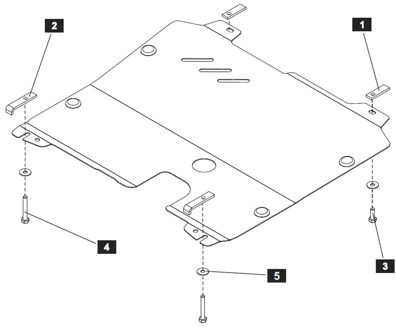 Защита картера двигателя, КПП Шериф 16.2013 для OPEL Astra J