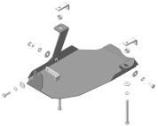 Защита дифференциала Мотодор 00943 для Hyundai Santa Fe / KIA Sorento