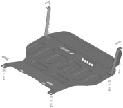 Защита картера двигателя, КПП Мотодор 74701 для Livan X3 Pro