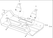 Защита топливного бака Шериф 42.5422 для JAC JS4 / Москвич 3