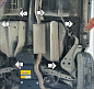 Защита топливного бака MOTODOR 11414 для Nissan X-Trail