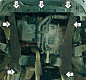 Защита картера двигателя, КПП Мотодор 00709 для Ford Mondeo 3