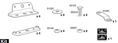 Крепёжный комплект THULE 3121 для HYUNDAI H-1 / Starex 98-07