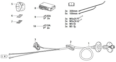 Электрика для фаркоп оригинальная WESTFALIA 322081300113 для Audi A3 / Skoda Octavia / VW Golf