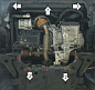 Защита картера двигателя, КПП MOTODOR 02620 для Volvo V40 Cross Country