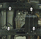 Защита раздаточной коробки МОТОДОР 15702 для Hummer H3